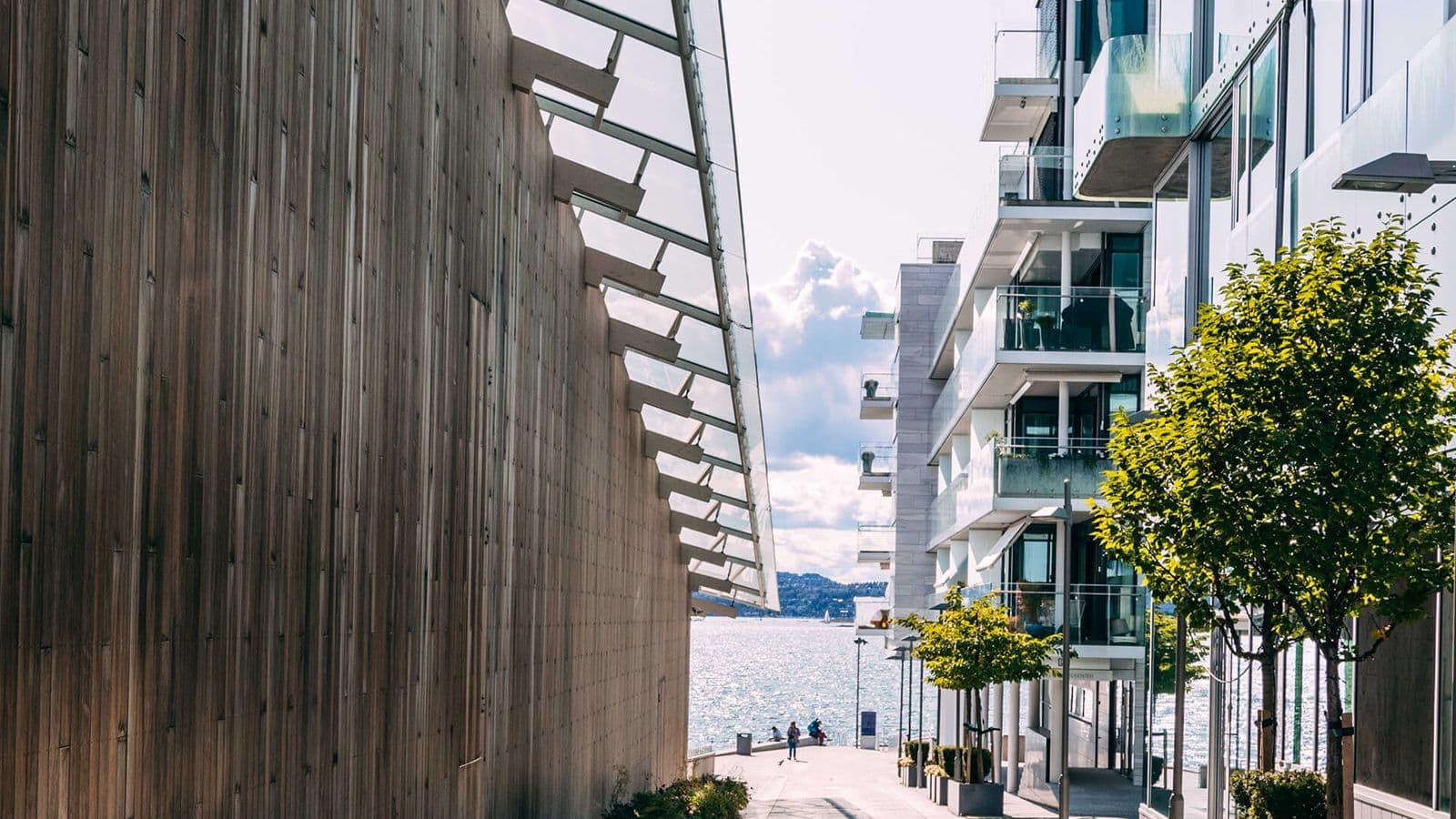 Nye boligblokker langs Oslofjorden